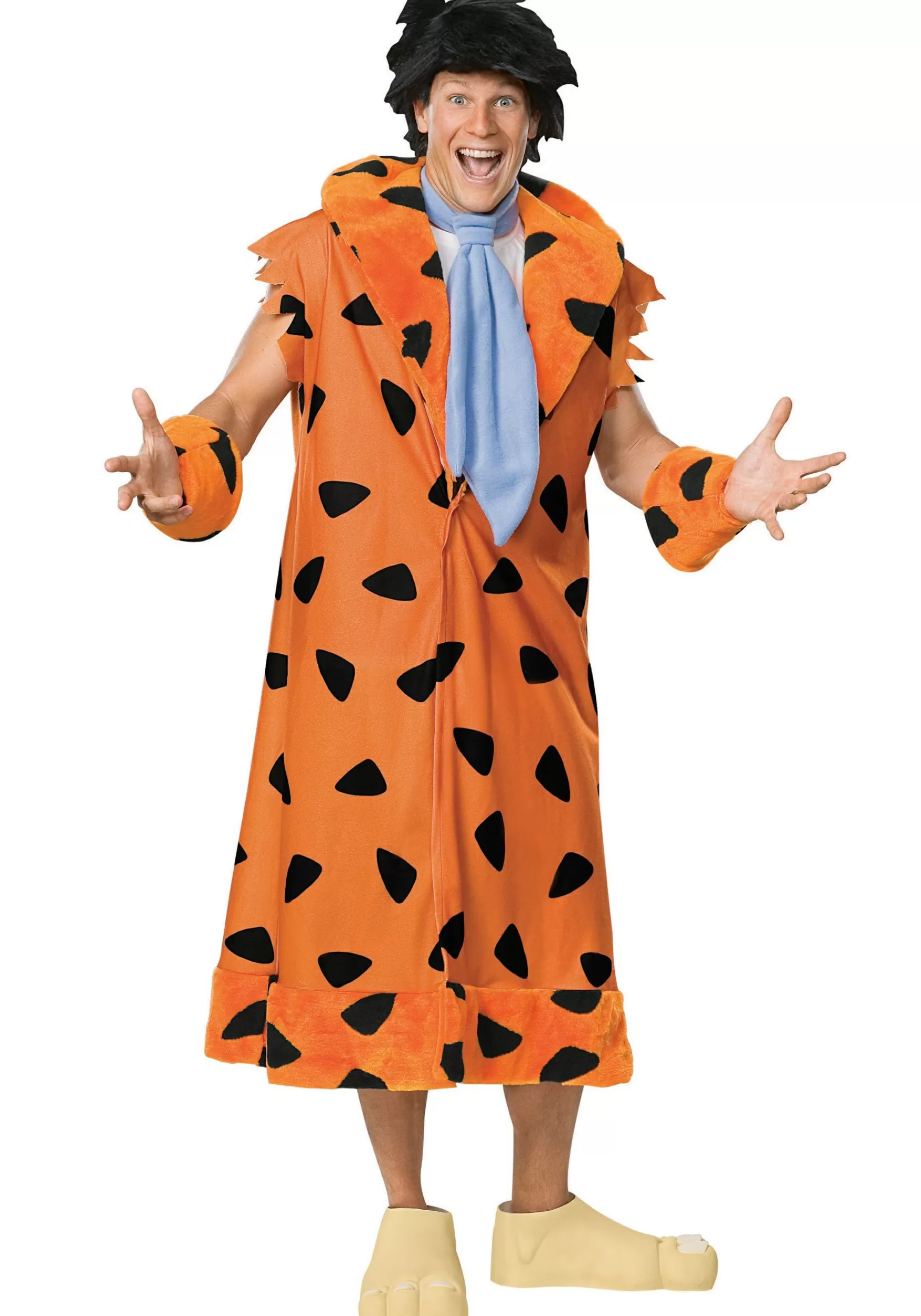 New Rubies Costume Adult Deluxe Fred Flintstone Costume Tv / Movie Costumes