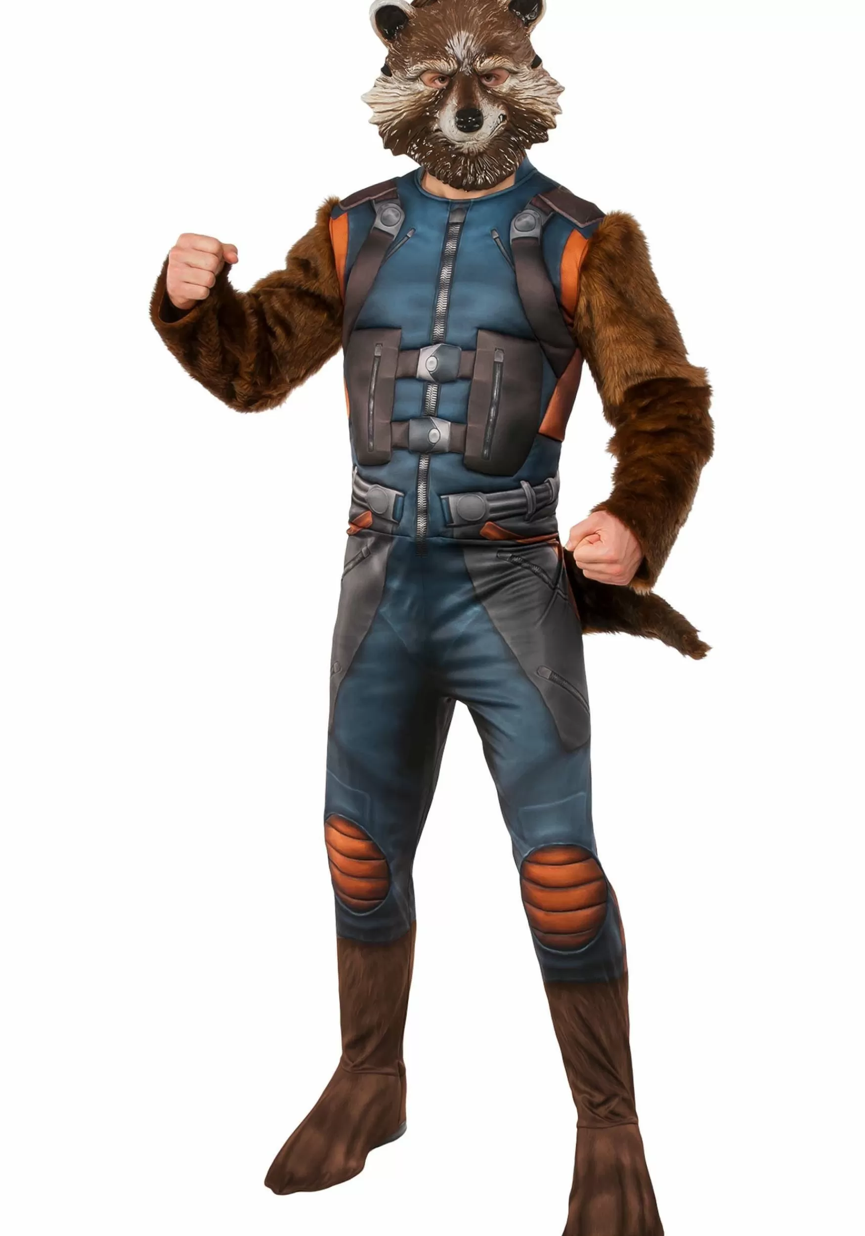 Shop Rubies Costume Adult Deluxe Rocket Raccoon Costume Superhero Costumes