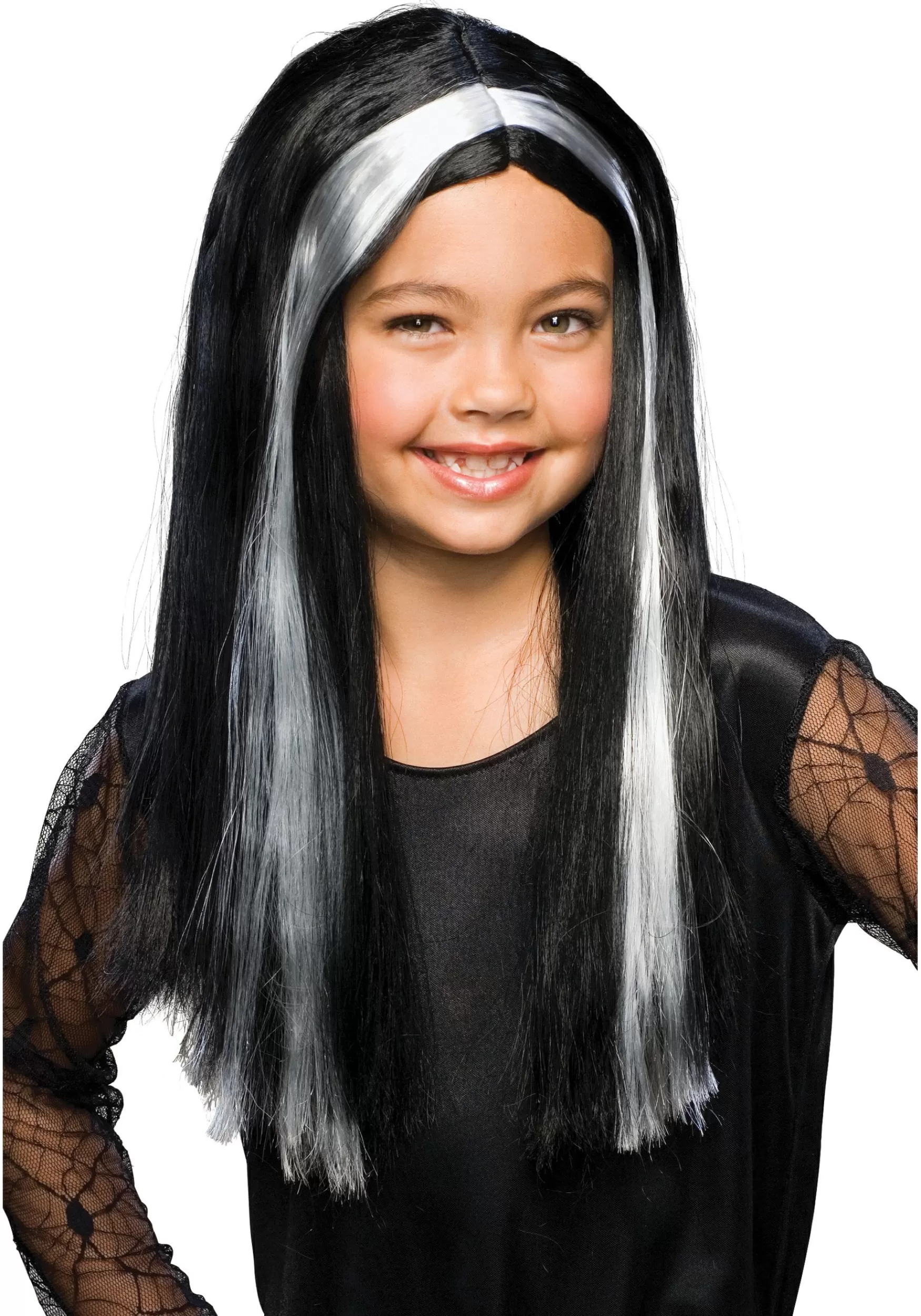 New Rubies Costume Black And Grey Child Witch Wig Storybook & Fairytale Costumes