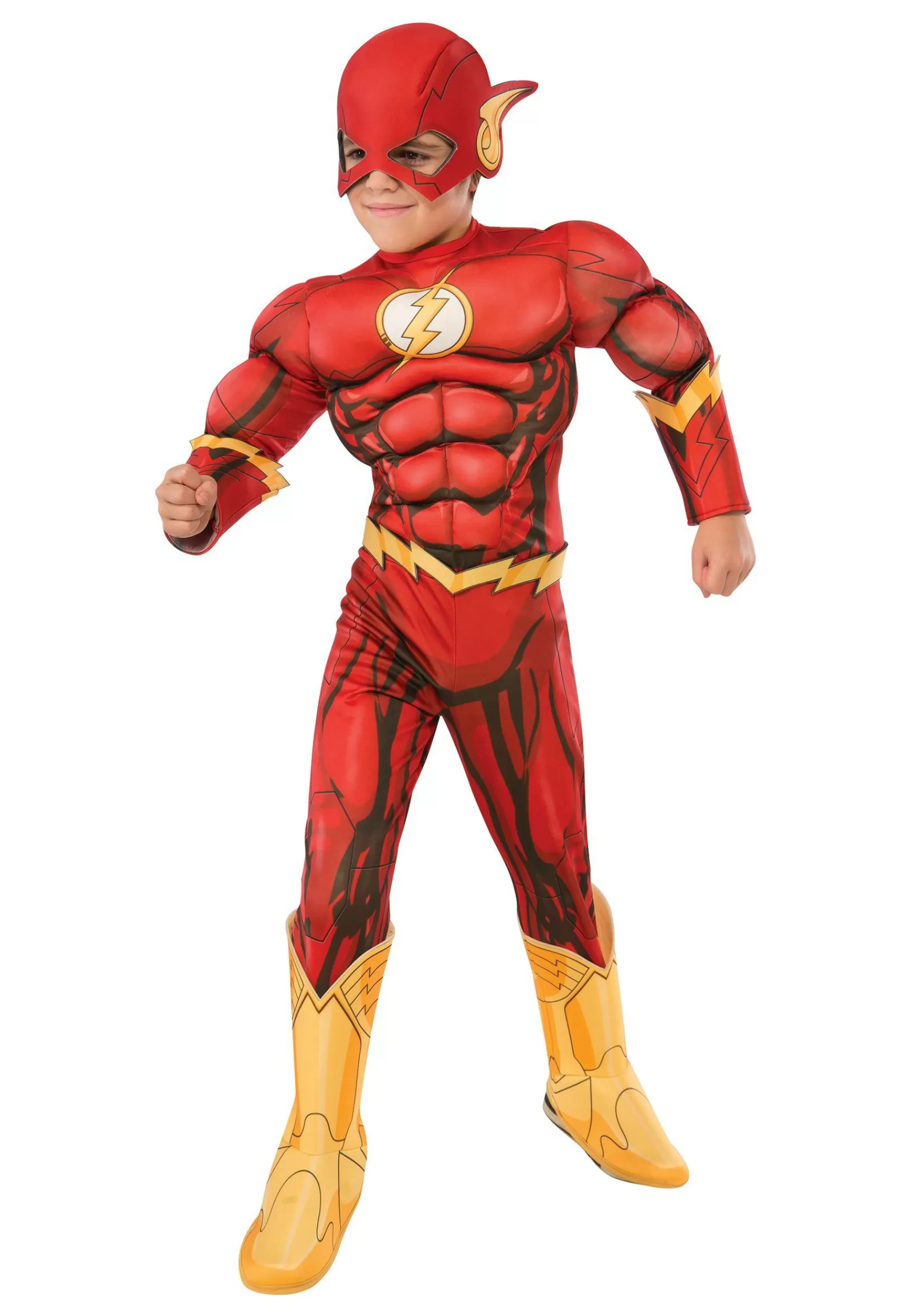 Outlet Rubies Costume Dc Comics Deluxe Flash Kid's Costume Superhero Costumes