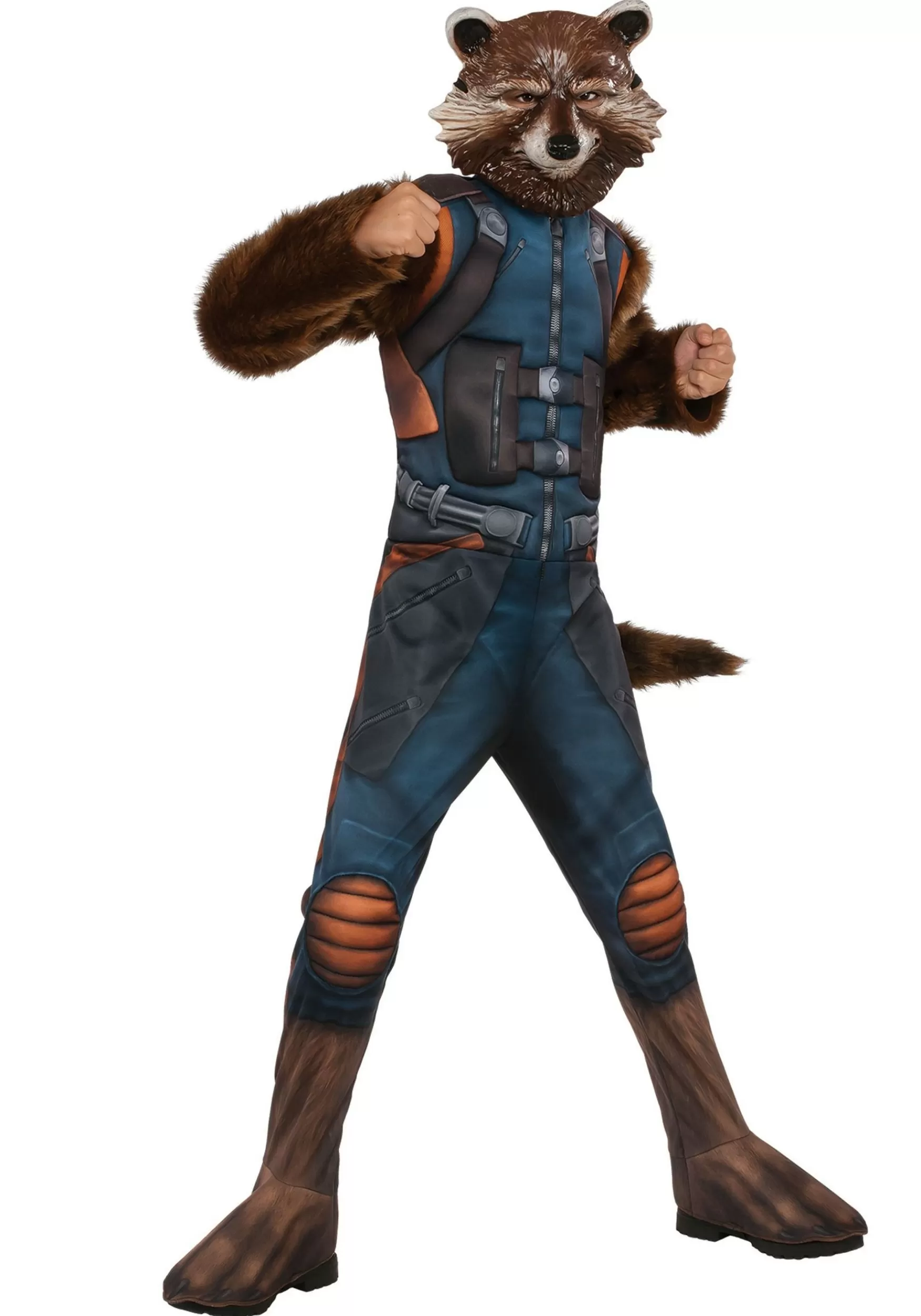 Best Rubies Costume Deluxe Rocket Raccoon Costume For Kids Superhero Costumes