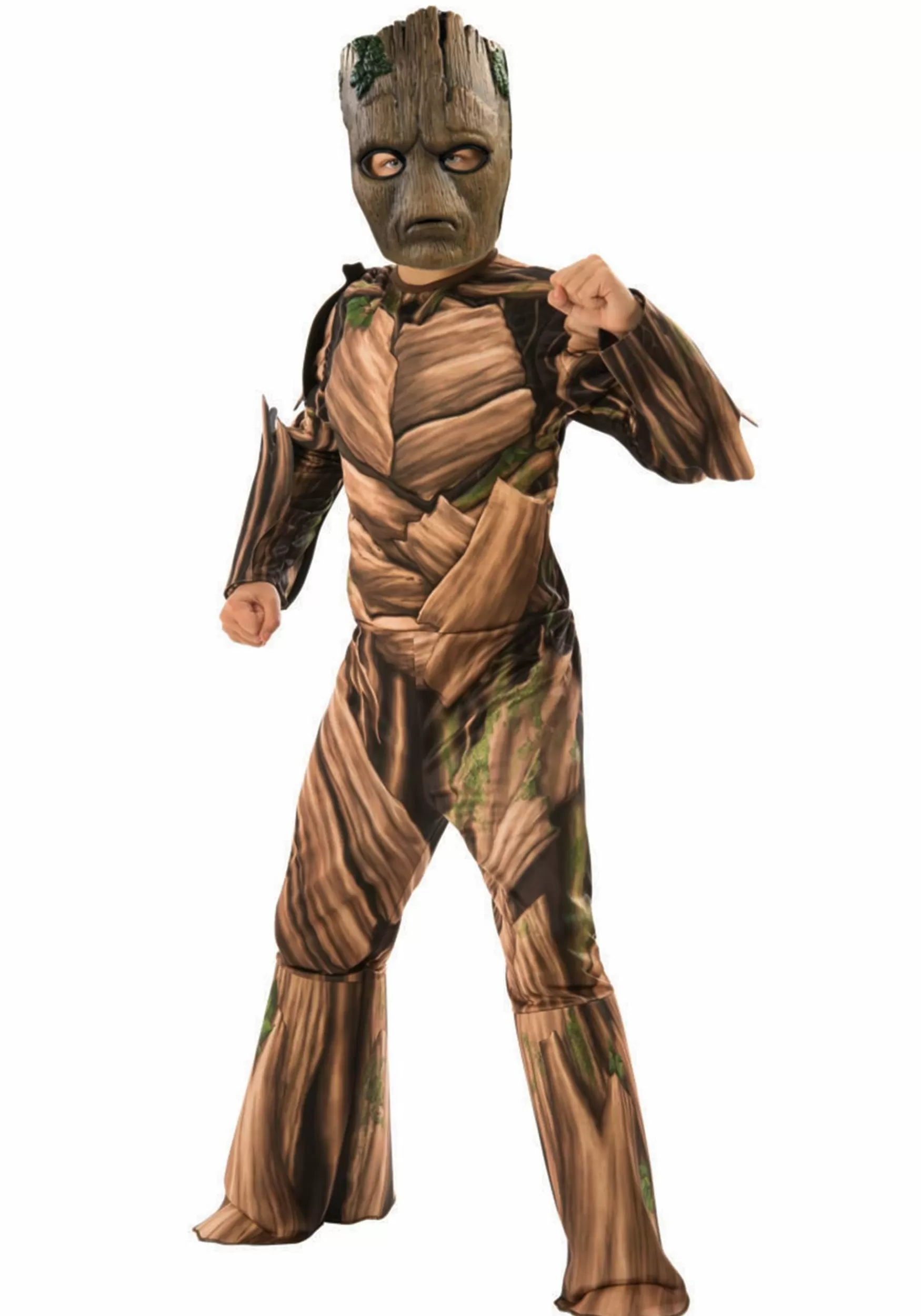 Fashion Rubies Costume Deluxe Teen Groot Avengers Endgame Costume For Kids Superhero Costumes