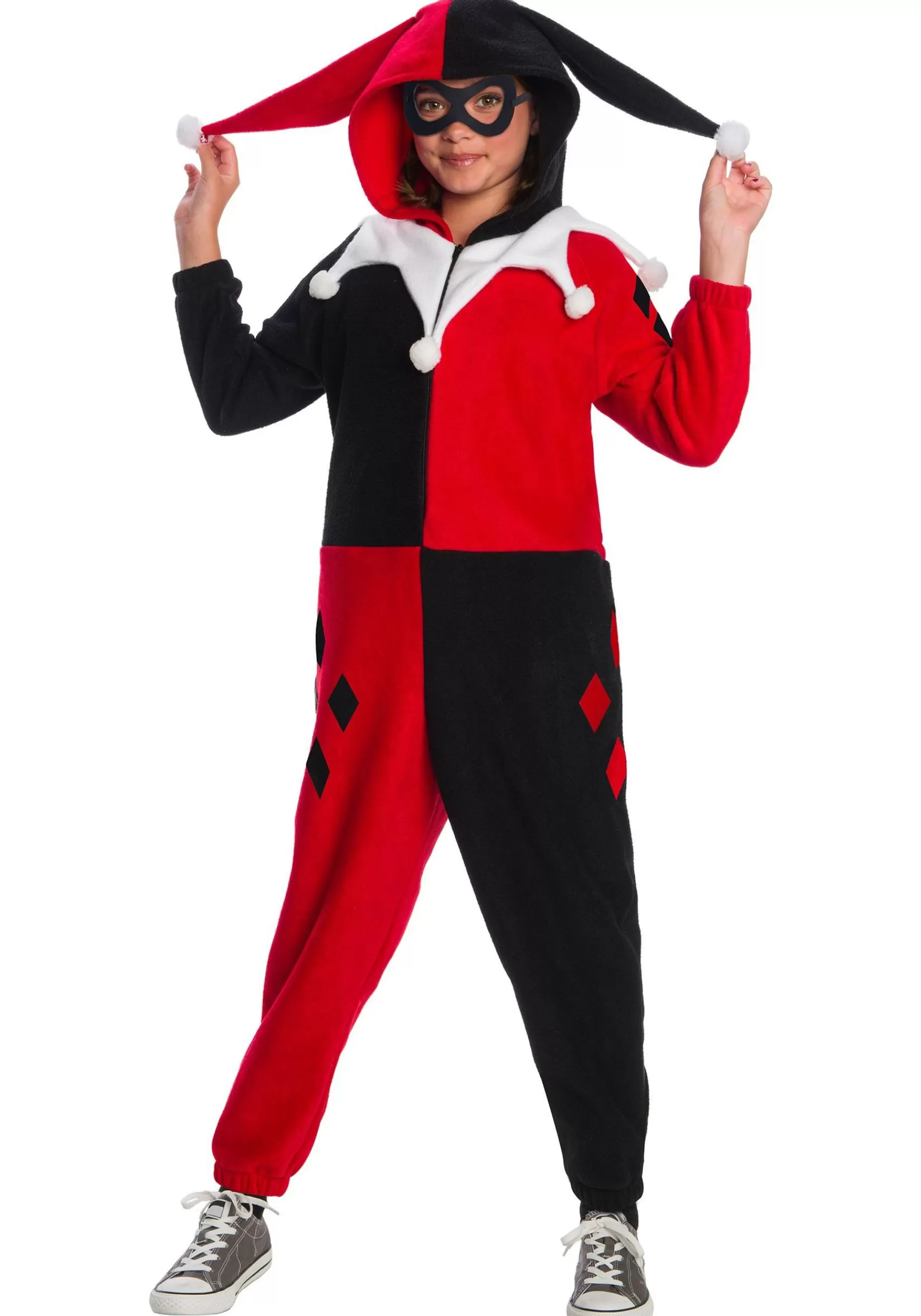 Cheap Rubies Costume Harley Quinn Kid's Jumpsuit Superhero Costumes