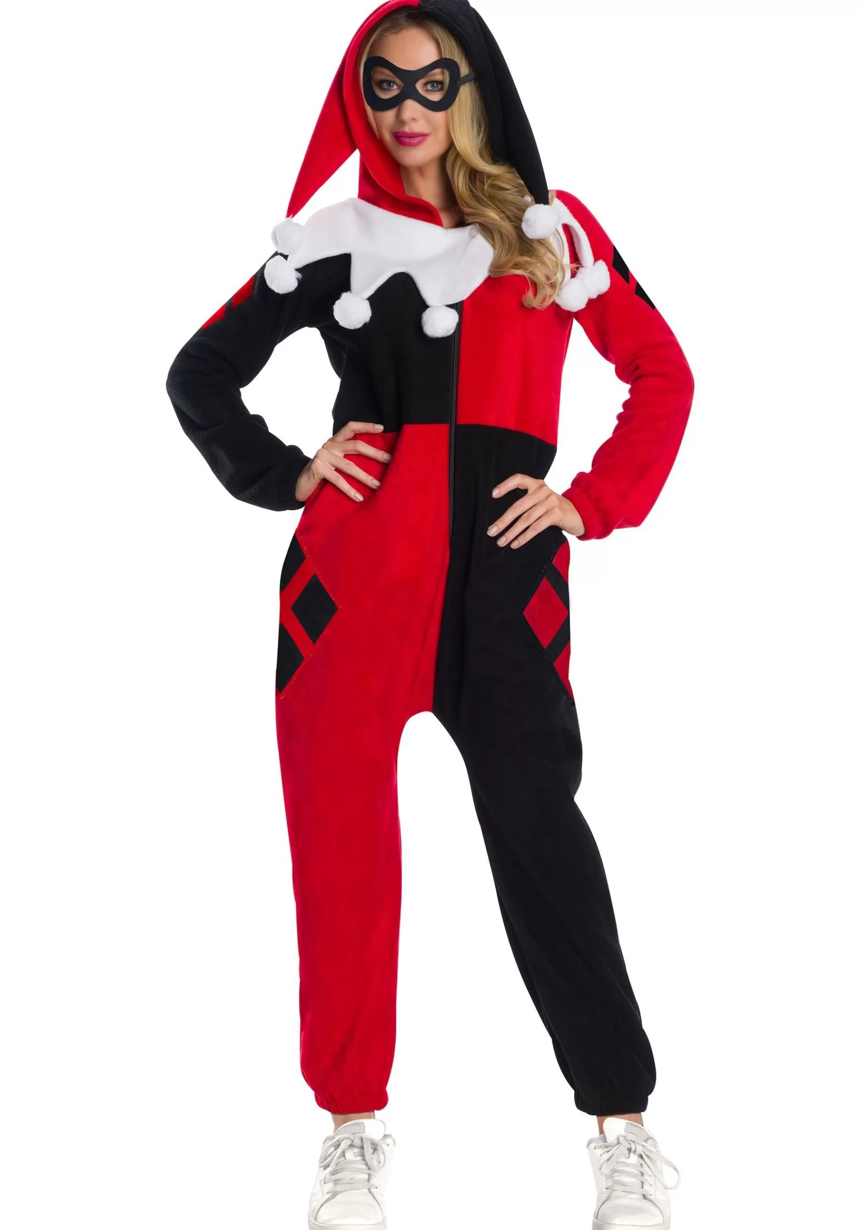 Clearance Rubies Costume Harley Quinn Women's Jumpsuit Superhero Costumes