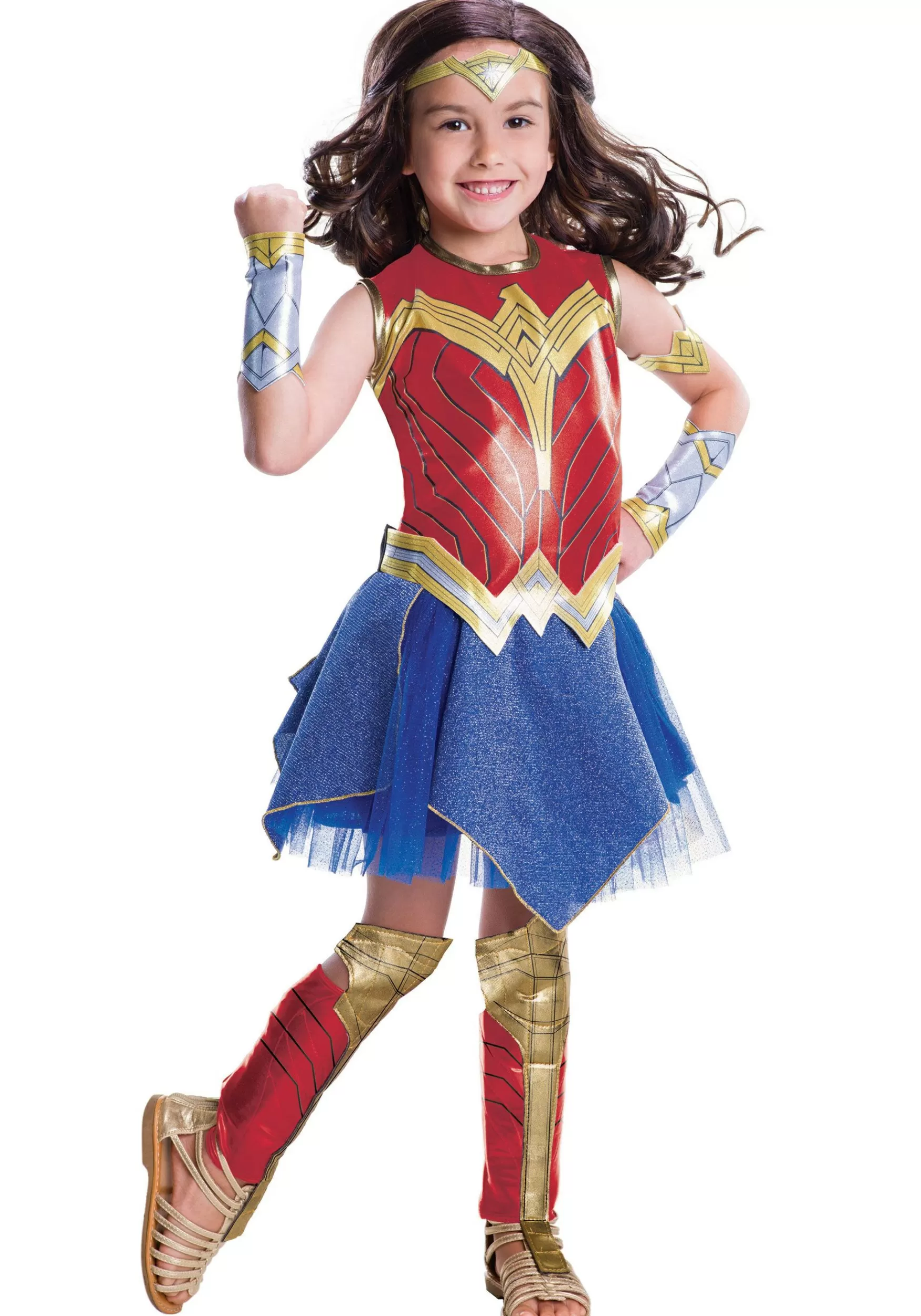 Clearance Rubies Costume Justice League Deluxe Wonder Woman Girls Costume Superhero Costumes