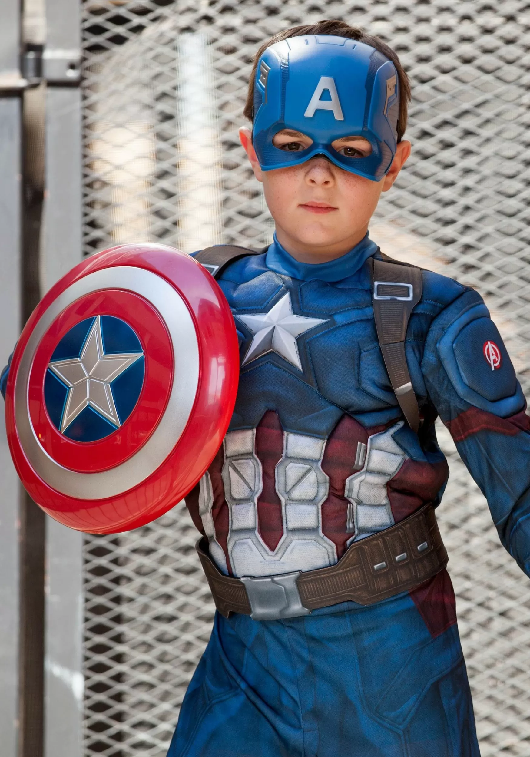 Hot Rubies Costume Kids Captain America Deluxe Costume Superhero Costumes