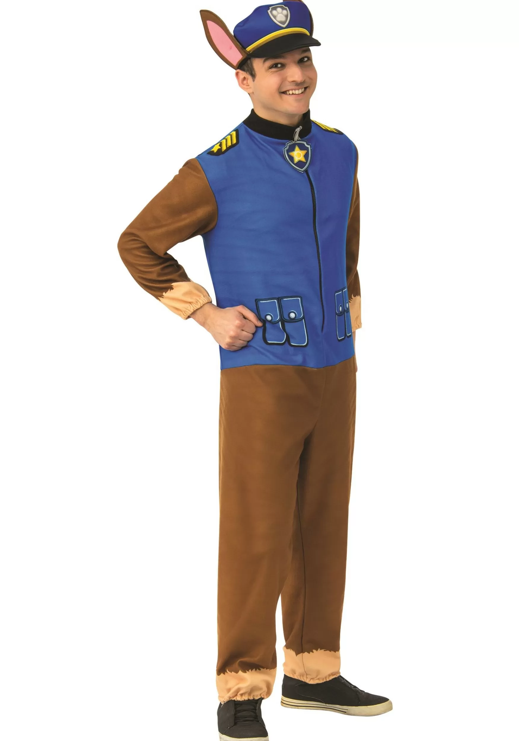 Fashion Rubies Costume Paw Patrol Adult Chase Jumpsuit Tv / Movie Costumes