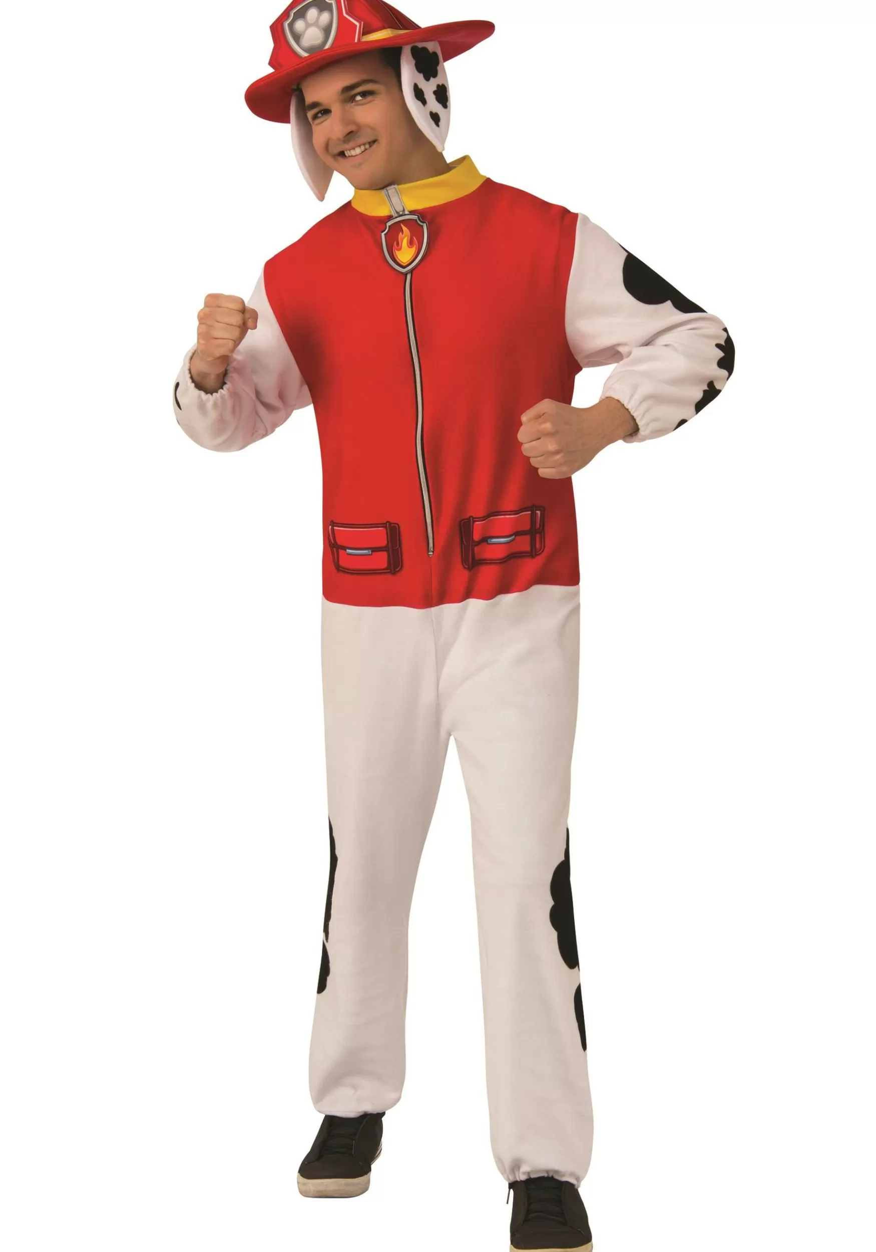 Discount Rubies Costume Paw Patrol Adult Marshall Jumpsuit Tv / Movie Costumes