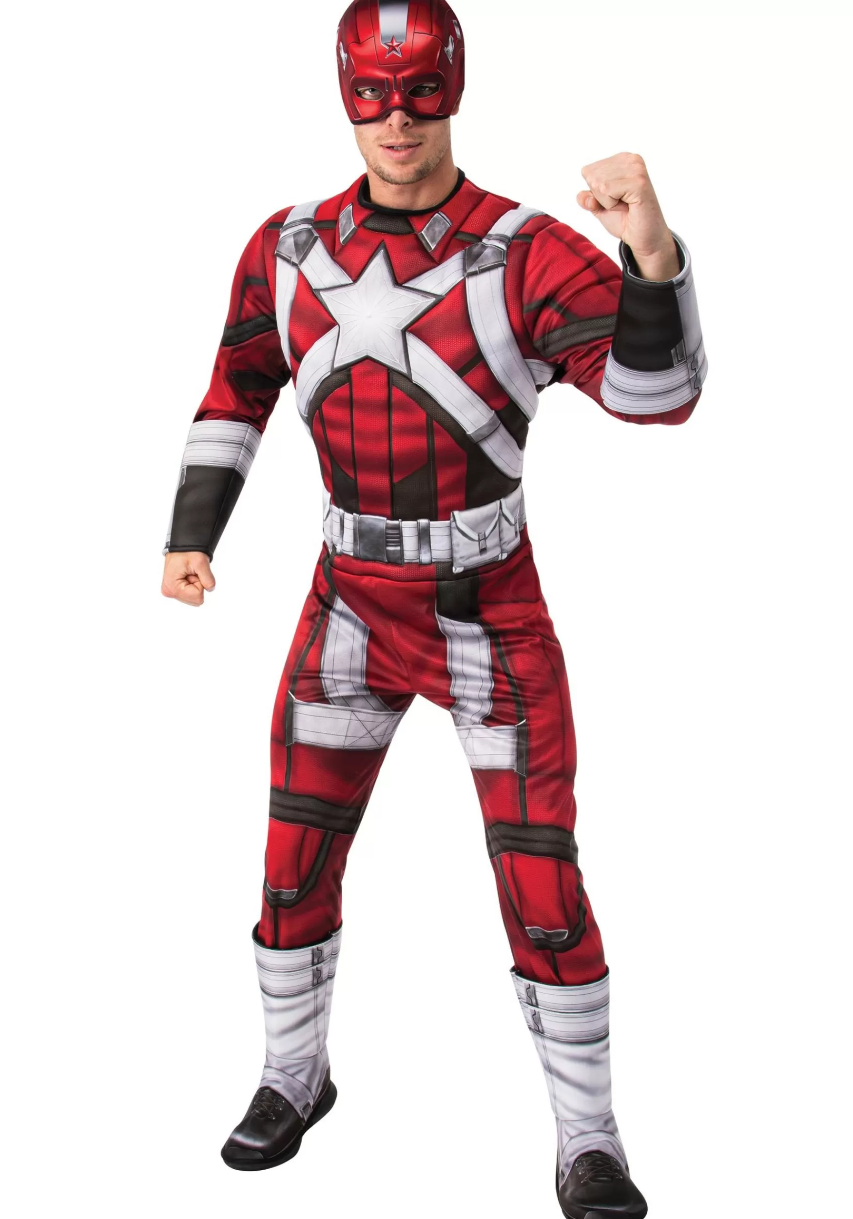 Cheap Rubies Costume Red Guardian Deluxe Costume For Men Superhero Costumes