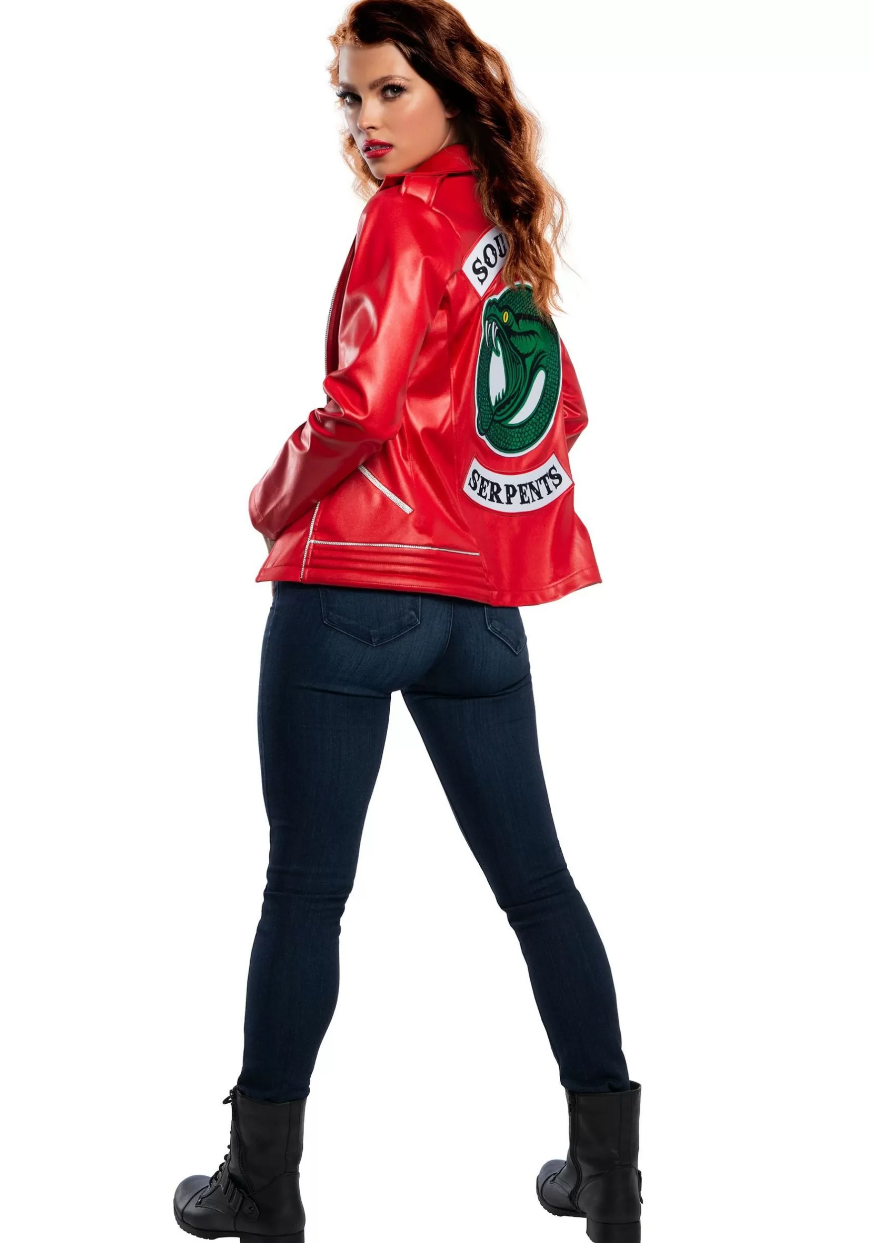 Flash Sale Rubies Costume Riverdale Womens Cherry Blossom Serpent Jacket Tv / Movie Costumes