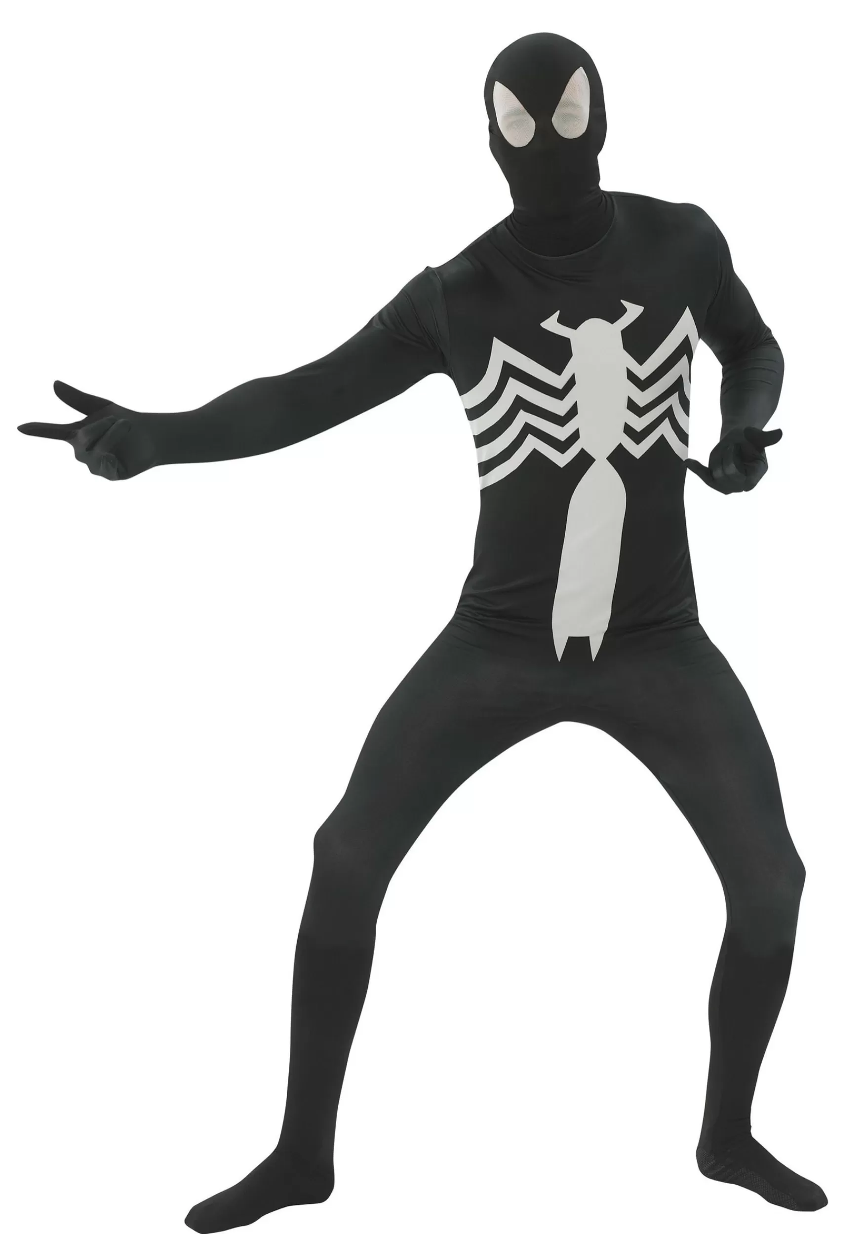 Fashion Rubies Costume Spider-Man Black 2Nd Skin Adult Costume Superhero Costumes