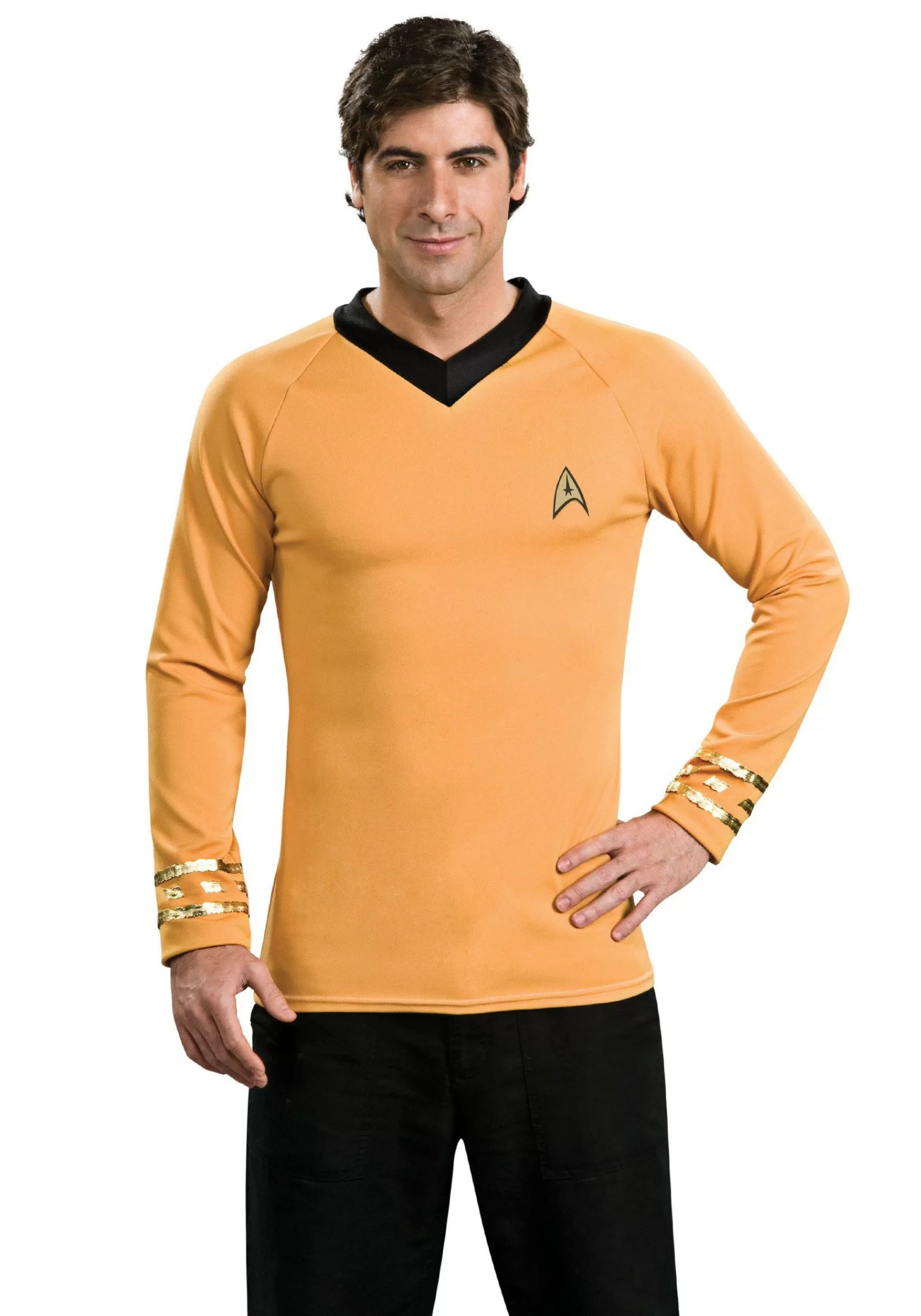 Outlet Rubies Costume Star Trek Classic Deluxe Captain Kirk Shirt Tv / Movie Costumes