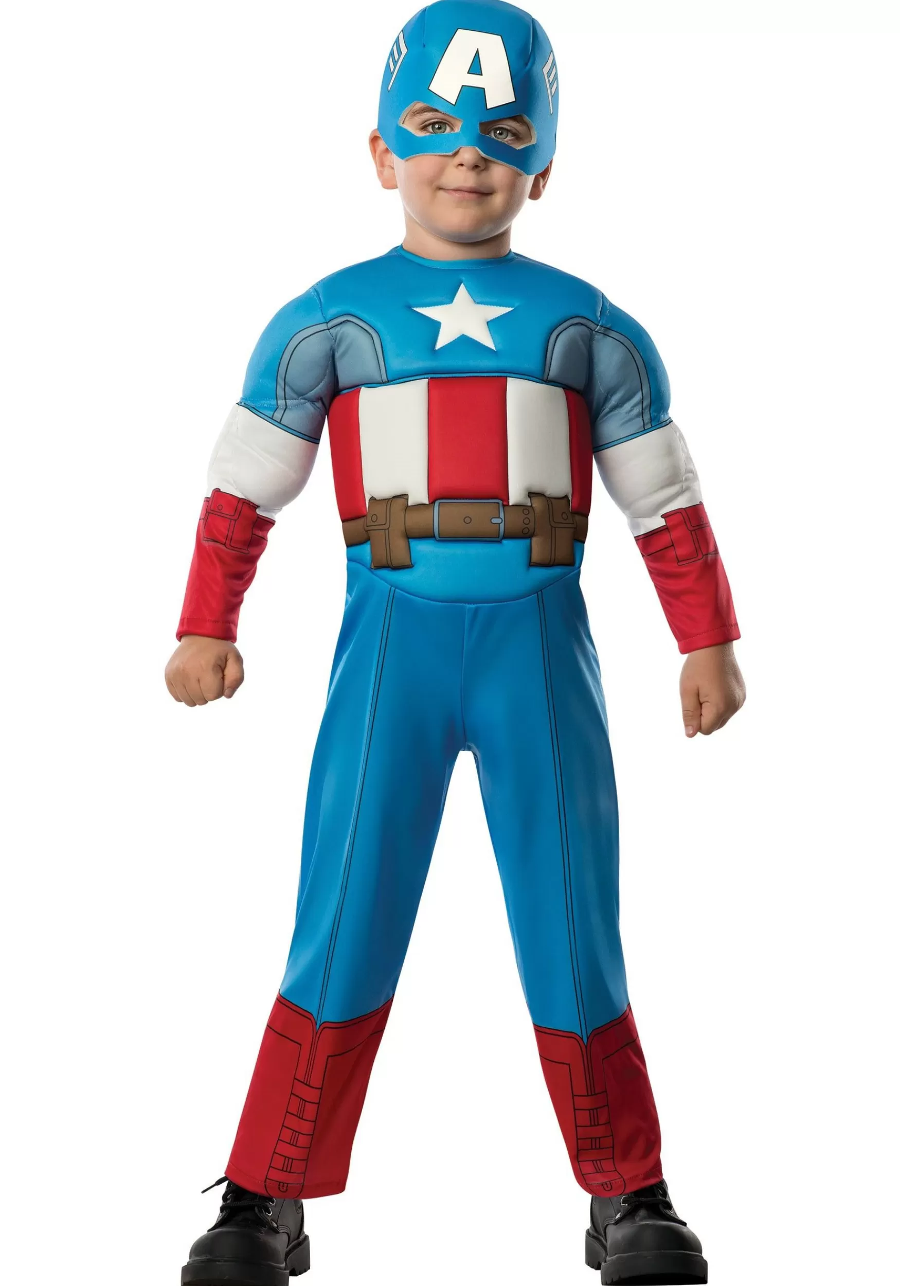 Cheap Rubies Costume Toddler Deluxe Captain America Costume Superhero Costumes