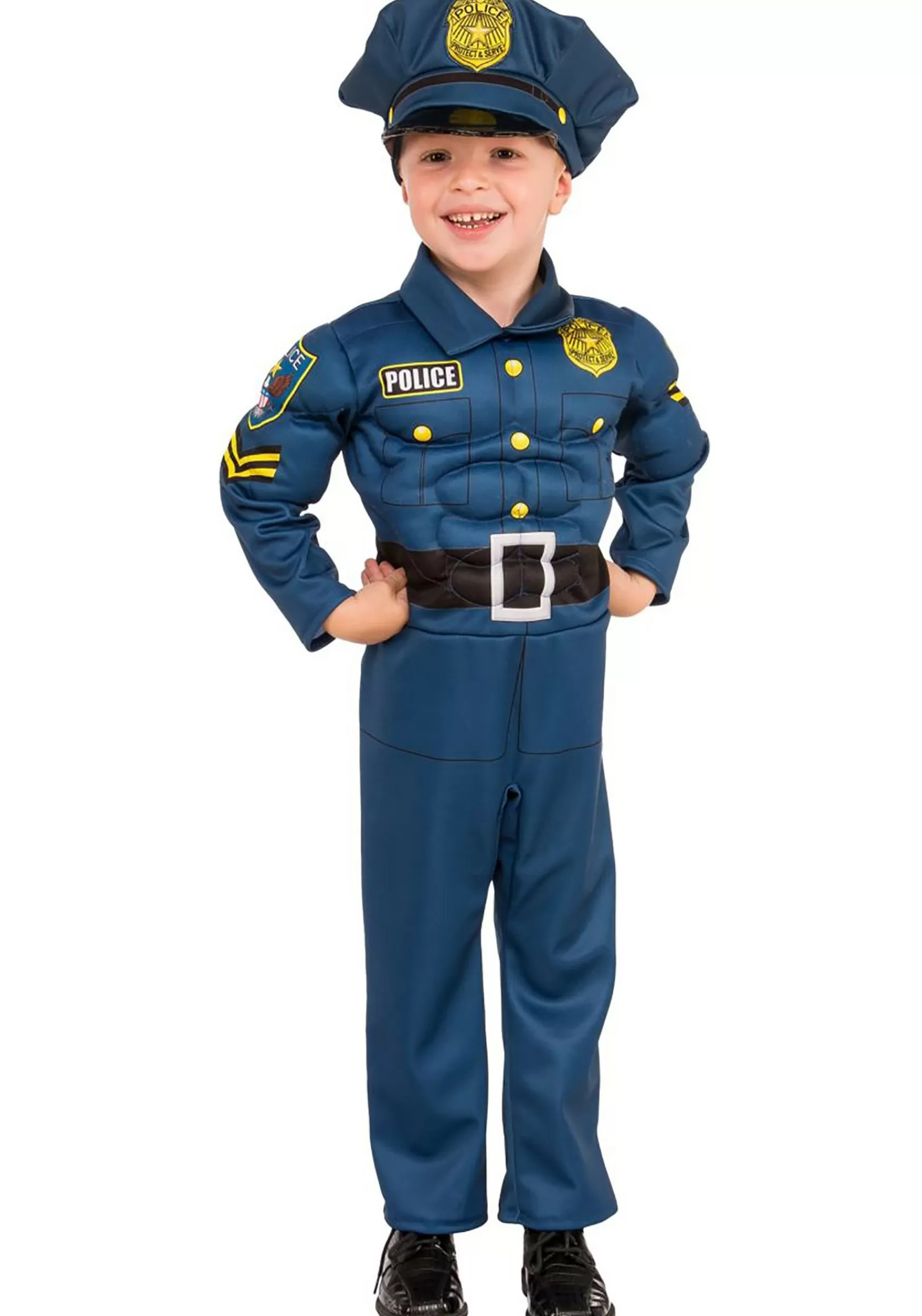 Online Rubies Costume Top Cop Boy's Muscle Costume Uniform Costumes