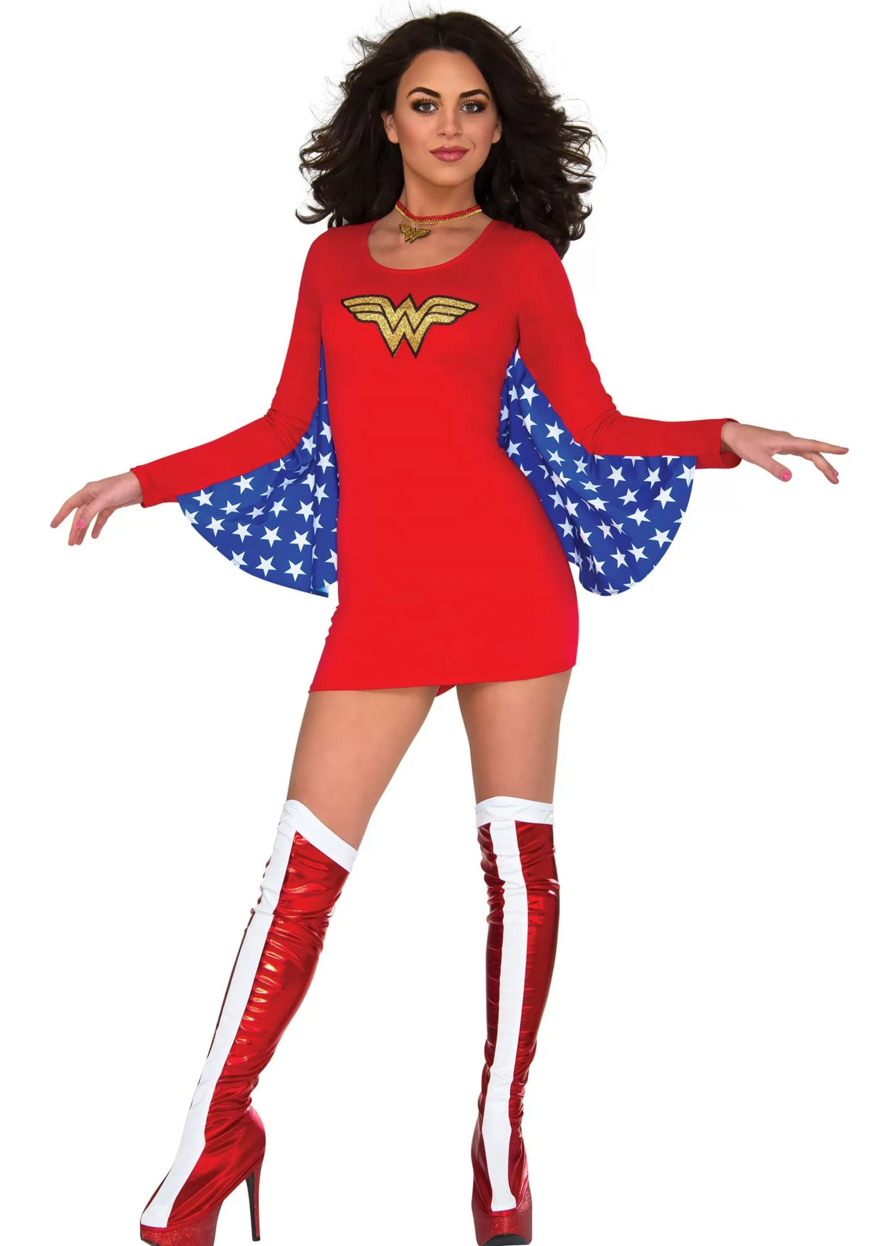 Clearance Rubies Costume Women's Wonder Woman Dc Cape Dress Costume Superhero Costumes