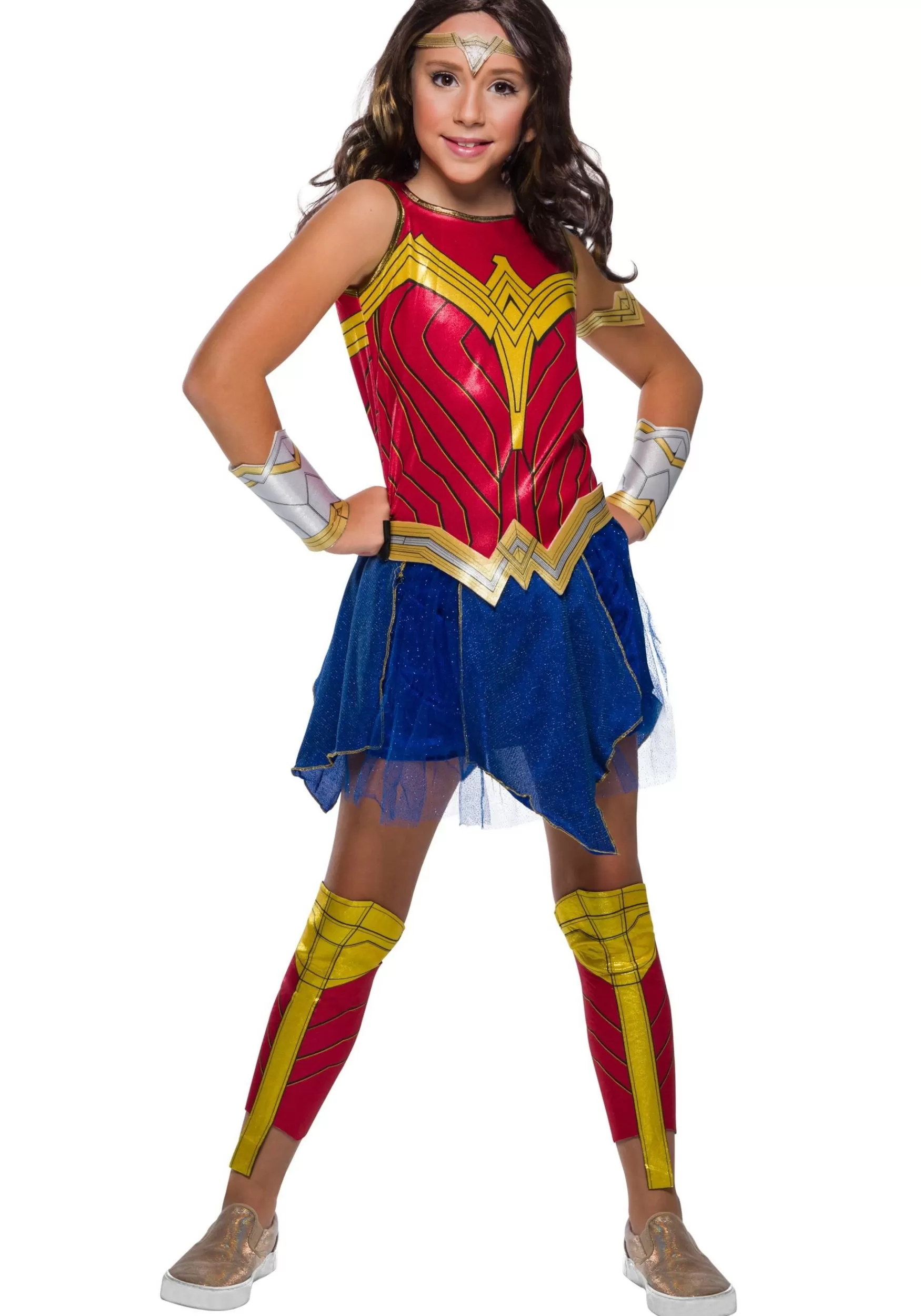 Fashion Rubies Costume Wonder Woman Deluxe Costume For Girls Superhero Costumes